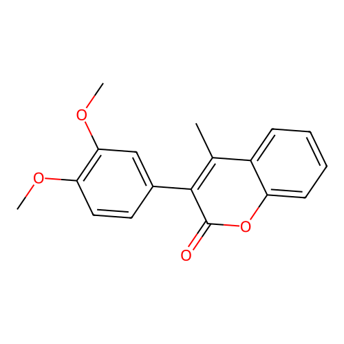 3-(3,4-Dimethoxyphenyl)-4-methylcoumarin structure