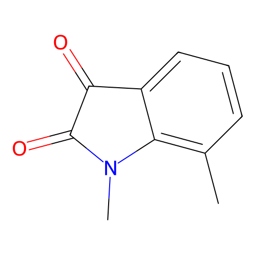 1,7-dimethyl-1H-indole-2,3-dione structure
