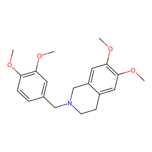2-(3,4-Dimethoxybenzyl)-6,7-dimethoxy-1,2,3,4-tetrahydroisoquinoline structure