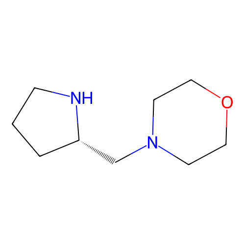 (S)-4-(pyrrolidin-2-ylmethyl)morpholine structure