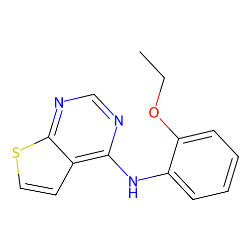 Thieno[2,3-d]pyrimidin-4-amine, N-(2-ethoxyphenyl)- structure