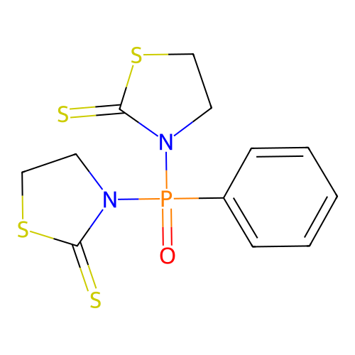 3,3'-(Phenylphosphoryl)dithiazolidine-2-thione structure
