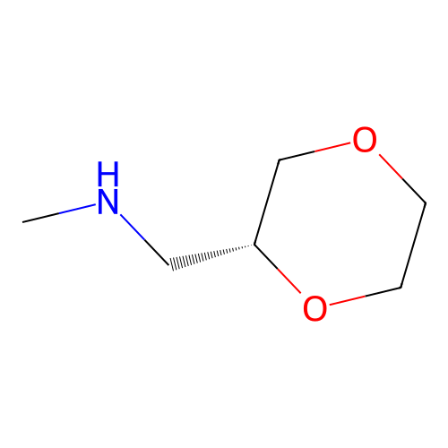 (R)-1-(1,4-二氧杂环己烷-2-基)-N-甲基甲胺 structure