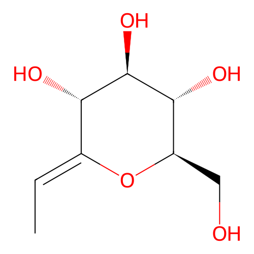 3,7-Anhydro-1,2-dideoxygluco-oct-2-enitol structure