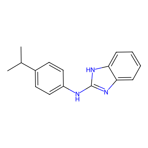N-(Benzoimidazol-2-yl)-4-isopropylaniline structure