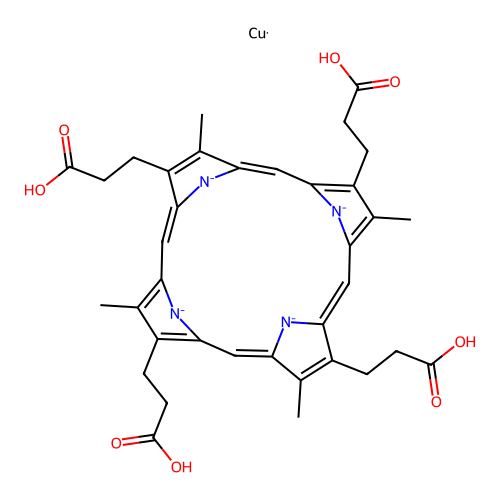 Chemical Compound (C36H36CuN4O8-4) structure