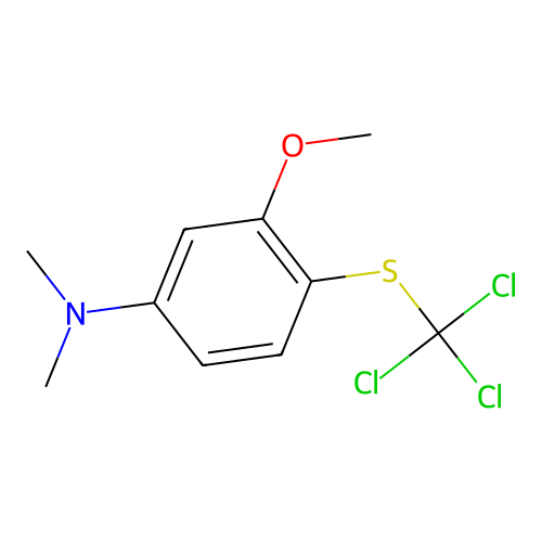 3-methoxy-N,N-dimethyl-4-(trichloromethylsulfanyl)aniline structure