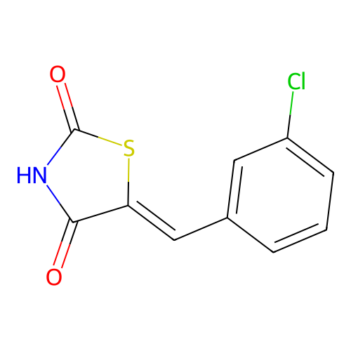 5-[(3-Chlorophenyl)methylidene]-1,3-thiazolidine-2,4-dione structure