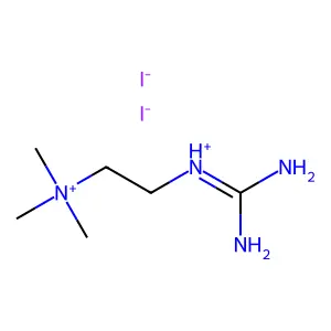 Ammonium, (2-guanidinoethyl)trimethyl-, iodide, hydriodide structure