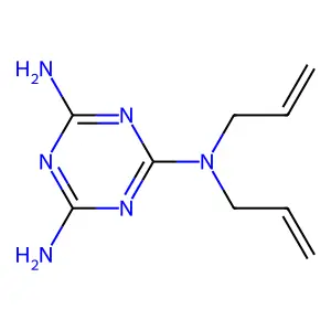 N2,N2-Di-2-propen-1-yl-1,3,5-triazine-2,4,6-triamine structure