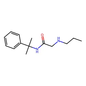 Acetamide, N-(alpha,alpha-dimethylbenzyl)-2-(propylamino)- structure