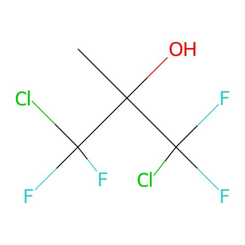 1,3-Dichloro-1,1,3,3-tetrafluoro-2-methylpropan-2-ol structure