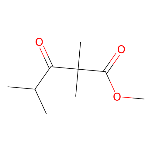 Methyl 2,2,4-trimethyl-3-oxopentanoate structure