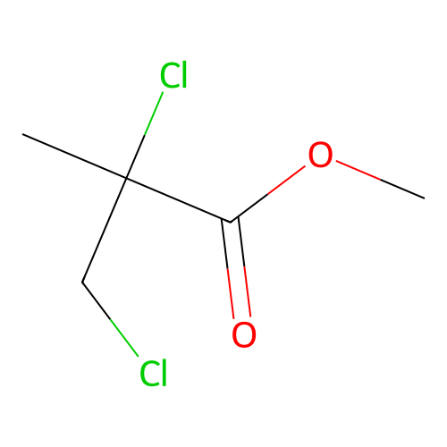 Propanoic acid, 2,3-dichloro-2-methyl-, methyl ester structure