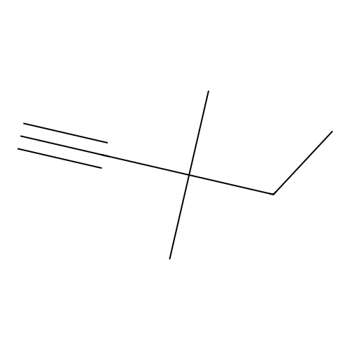 3,3-Dimethyl-1-pentyne structure