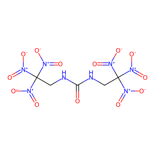1,3-Bis(2,2,2-trinitroethyl)urea structure