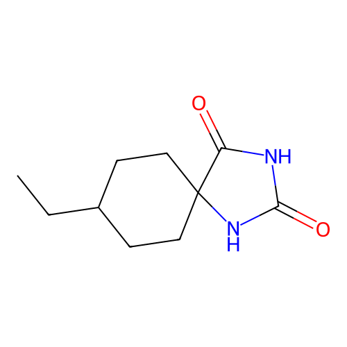 8-Ethyl-1,3-diazaspiro[4.5]decane-2,4-dione structure