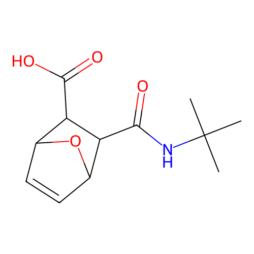 7-Oxabicyclo[2.2.1]hept-5-ene-2-carboxylicacid, 3-[[(1,1-dimethylethyl)amino]carbonyl]- structure