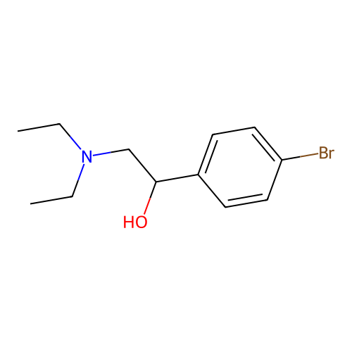 1-(4-Bromophenyl)-2-(diethylamino)ethanol structure