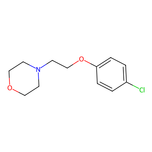 4-[2-(4-Chlorophenoxy)ethyl]morpholine structure