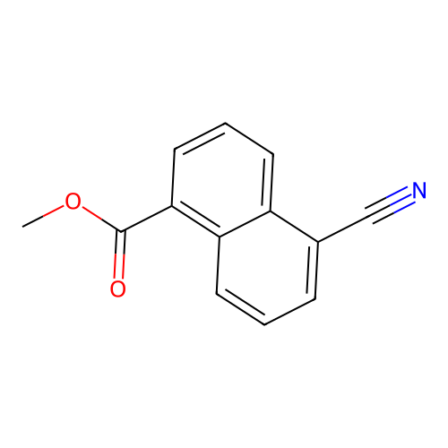Methyl 5-cyano-1-naphthoate structure