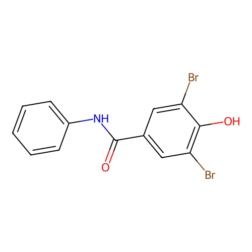 3,5-二溴-4-羟基-N-苯基苯甲酰胺 structure