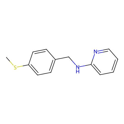 N-{[4-(methylsulfanyl)phenyl]methyl}pyridin-2-amine structure