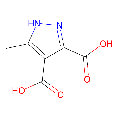 5-methyl-1H-pyrazole-3,4-dicarboxylic acid structure