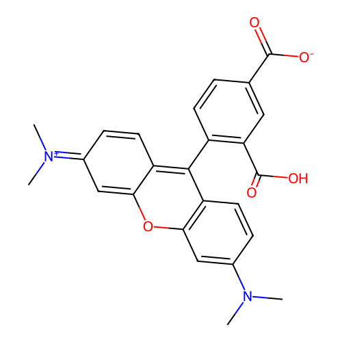 5-Carboxytetramethylrhodamine structure