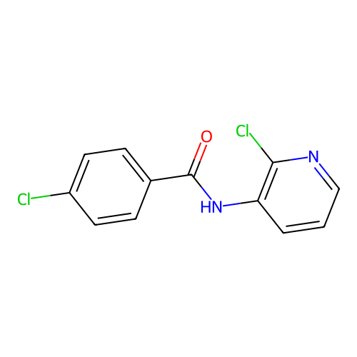 4-氯-N-(2-氯-3-吡啶基)苯甲酰胺 structure