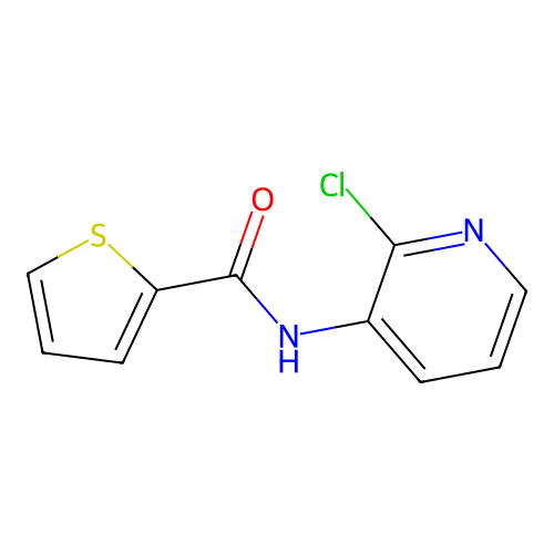 N-(2-chloropyridin-3-yl)thiophene-2-carboxamide structure