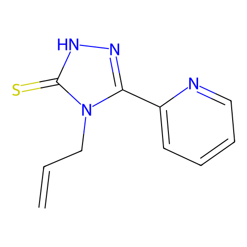 4-allyl-5-pyridin-2-yl-4H-1,2,4-triazole-3-thiol structure