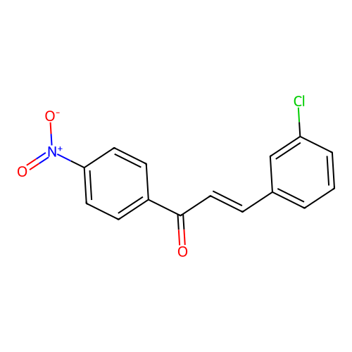 3-(3-Chlorophenyl)-1-(4-nitrophenyl)prop-2-en-1-one structure
