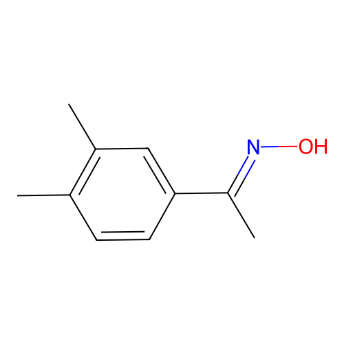 Ethanone, 1-(3,4-dimethylphenyl)-, oxime structure