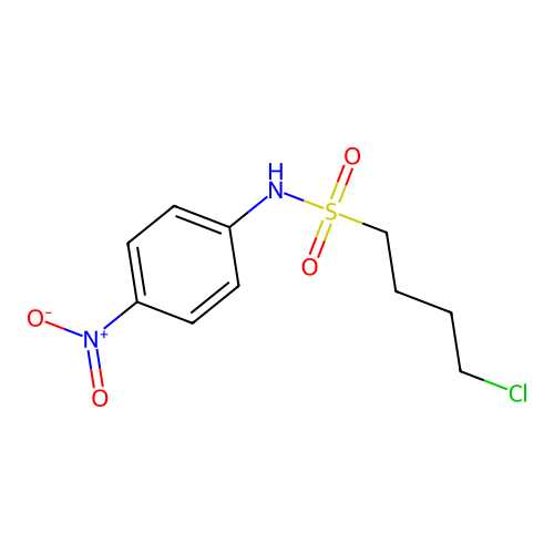 4-chloro-N-(4-nitrophenyl)butane-1-sulfonamide structure