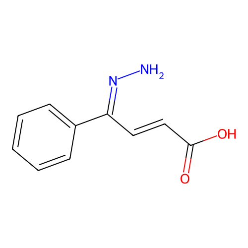 4-Hydrazinylidene-4-phenylbut-2-enoic acid structure