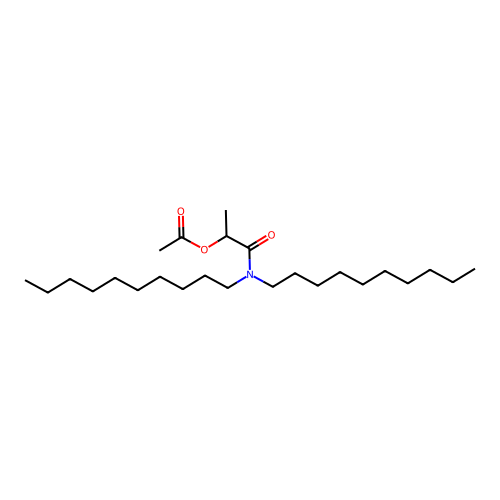 [1-(Didecylamino)-1-oxopropan-2-yl] acetate structure