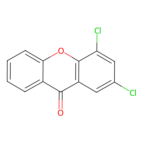9H-Xanthen-9-one, 2,4-dichloro- structure