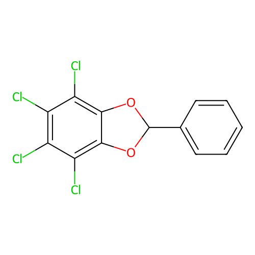 1,3-Benzodioxole, 4,5,6,7-tetrachloro-2-phenyl- structure