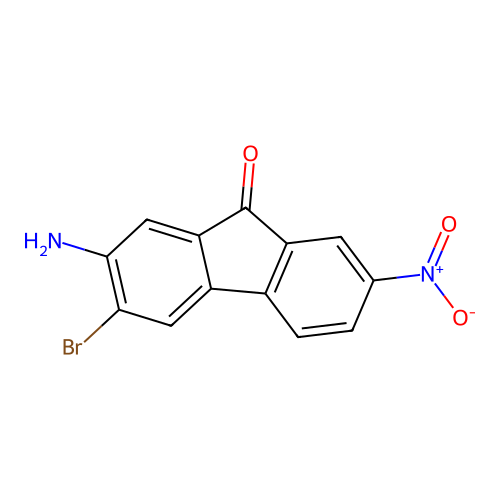 2-Amino-3-bromo-7-nitro-9H-fluoren-9-one structure