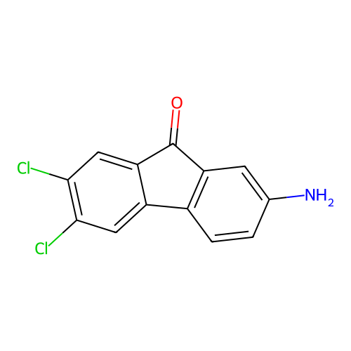 7-amino-2,3-dichloro-9H-fluoren-9-one structure