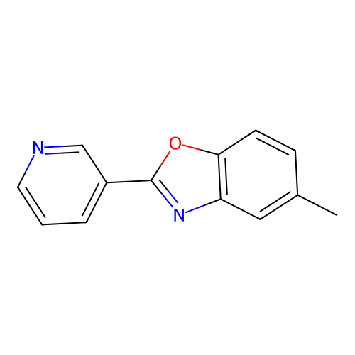 5-Methyl-2-(pyridin-3-yl)-1,3-benzoxazole structure