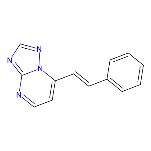 7-(2-Phenylethenyl)-[1,2,4]triazolo[1,5-a]pyrimidine structure