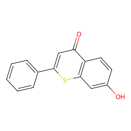 7-Hydroxy-2-phenylthiochromen-4-one structure