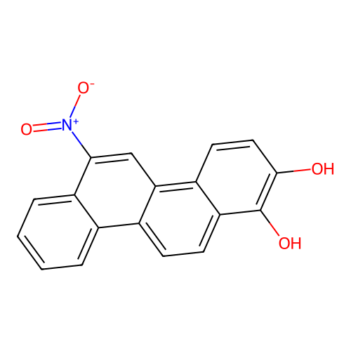 1,2-Chrysenediol, 6-nitro- structure
