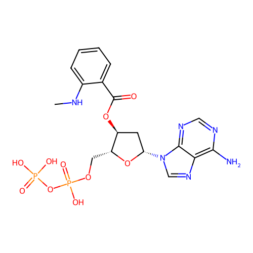 2'(3')-O-N-Methylanthraniloyl-adenosine-5'-diphosphate structure