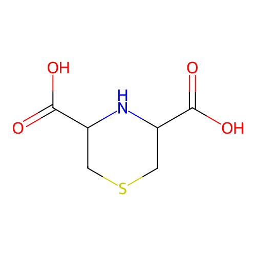 3,5-Thiomorpholinedicarboxylic acid structure