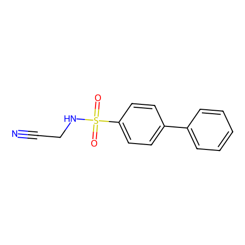 [1,1'-Biphenyl]-4-sulfonamide, N-(cyanomethyl)- structure