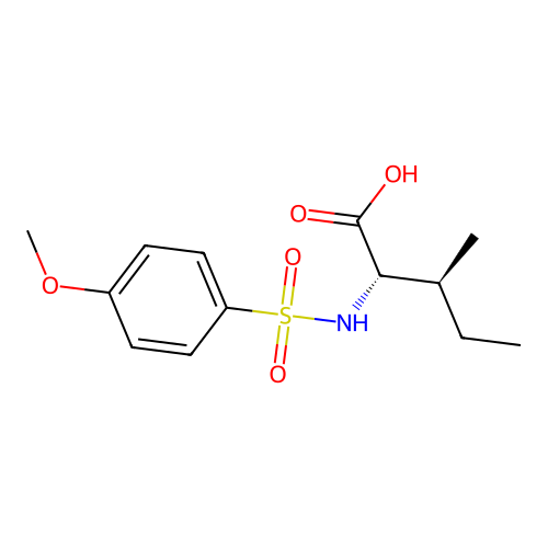 L-Isoleucine, N-[(4-methoxyphenyl)sulfonyl]- structure