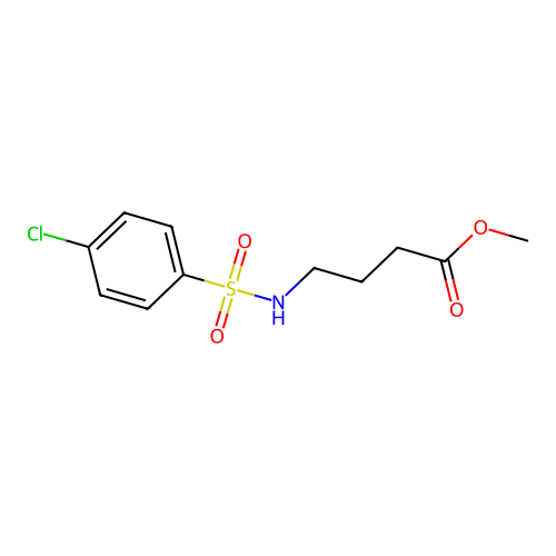 Butanoic acid, 4-[[(4-chlorophenyl)sulfonyl]amino]-, methyl ester structure